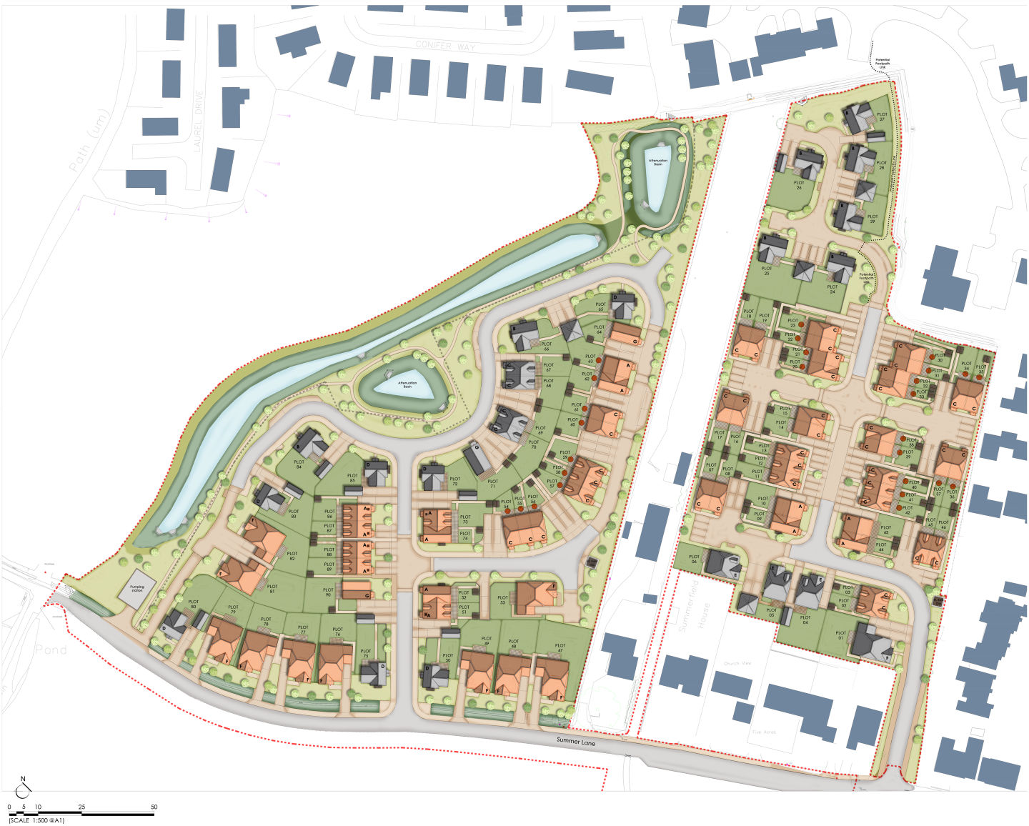Summer Lane Pagham Site Plan